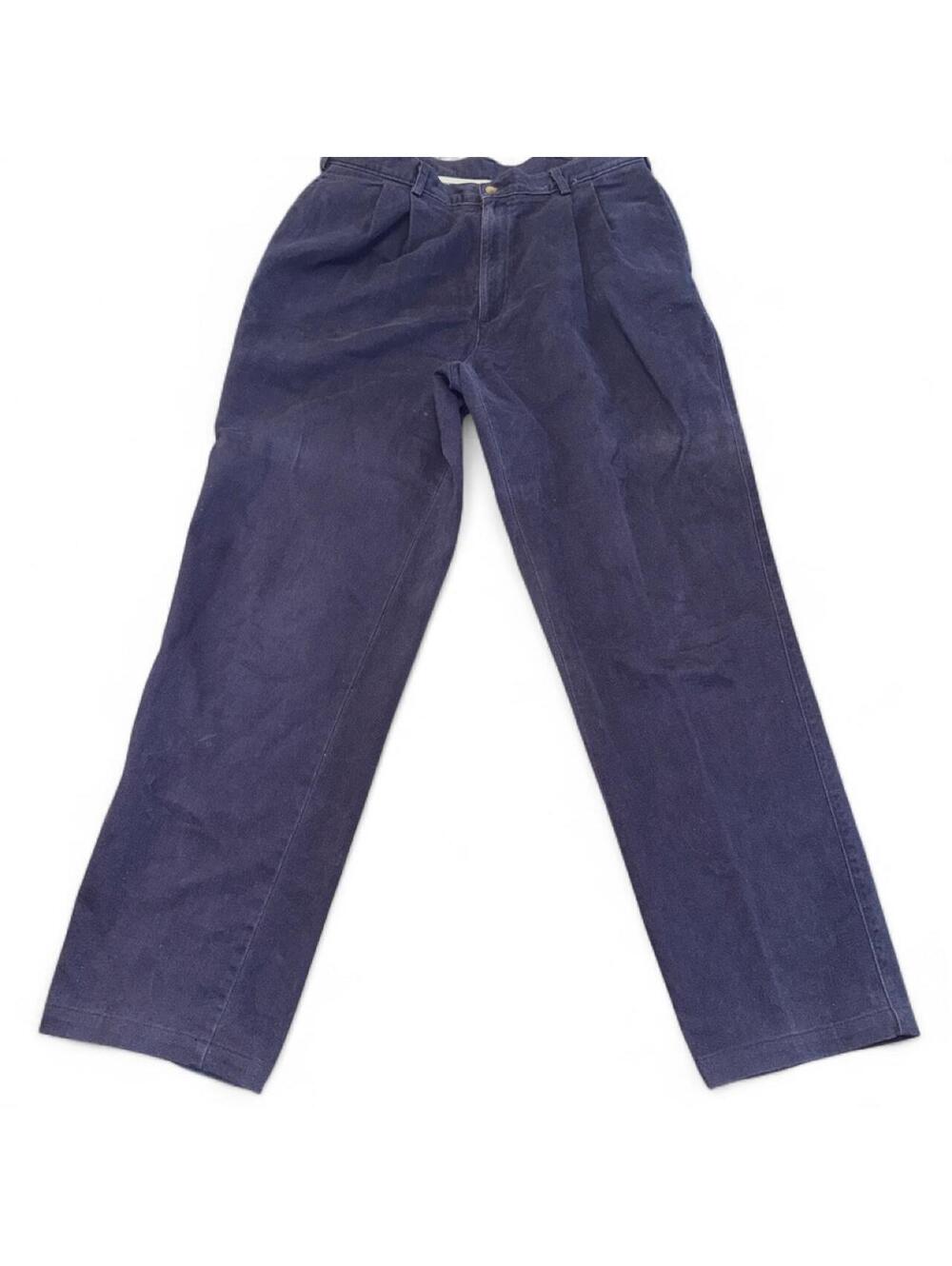 Savane Men's Navy and Blue Trousers